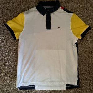 TWO VINTAGE TOMMY HILFIGER POLOS LOW PRICED